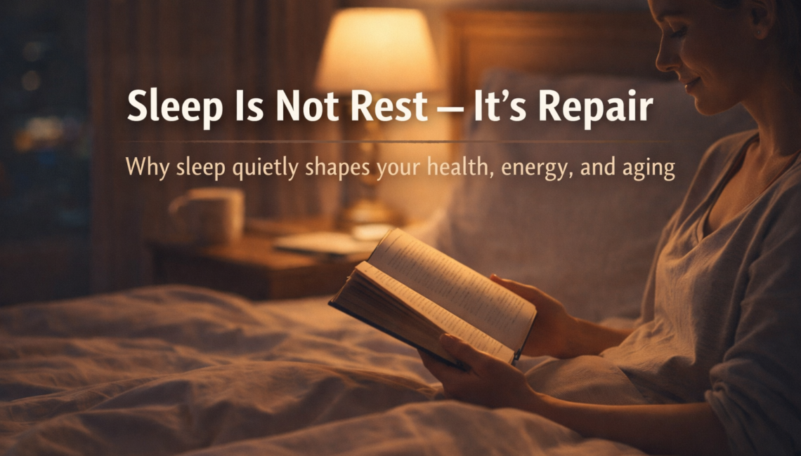 Sleep is not rest, it is repair – a lifestyle habit for better health