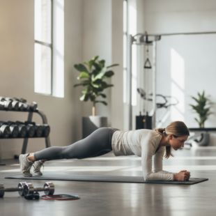 Person performing a targeted core exercise, illustrating the spot-reduction myth article