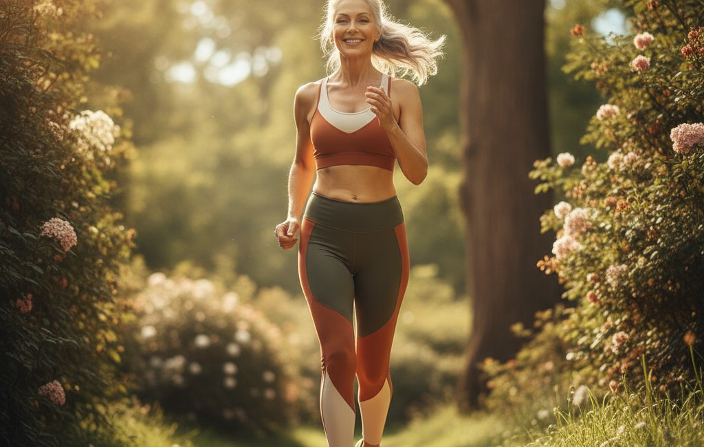 Active older adult outdoors symbolizing evidence-based longevity habits