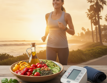 Heart health habits: exercise, Mediterranean diet and blood pressure monitoring