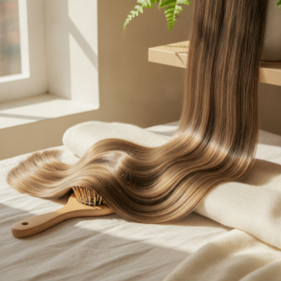 Healthy hair strands representing evidence-based hair growth and hair loss guide