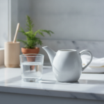 Neti pot used for saline nasal irrigation to relieve sinus congestion