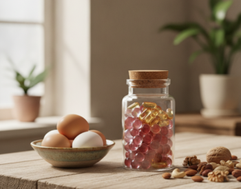 Biotin supplements and biotin-rich foods like eggs and nuts