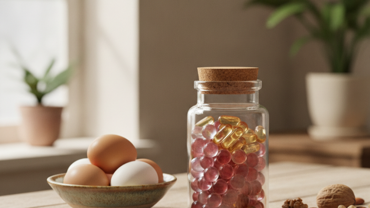 Biotin supplements and biotin-rich foods like eggs and nuts